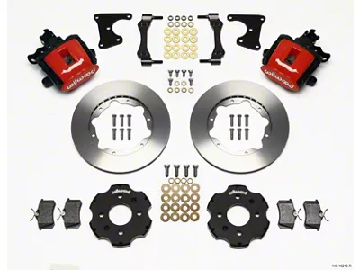 Wilwood Combination Parking Brake Rear Kit 11.00in Red Civic / - 140-10210-R