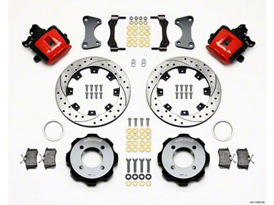 Wilwood Combination Parking Brake Rear Kit 11.75in Drilled Red 2011 - 140-11900-DR