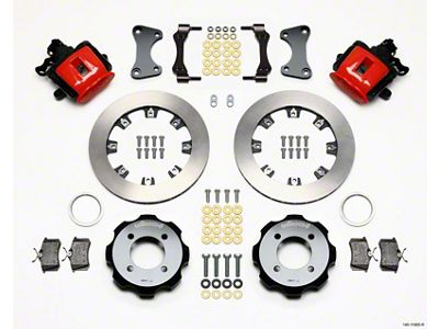 Wilwood Combination Parking Brake Rear Kit 11.75in Red 2011 Fiesta - 140-11900-R