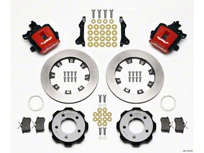 Wilwood Combination Parking Brake Rear Kit 12.19in Red 2006-Up Civic - 140-11979-R