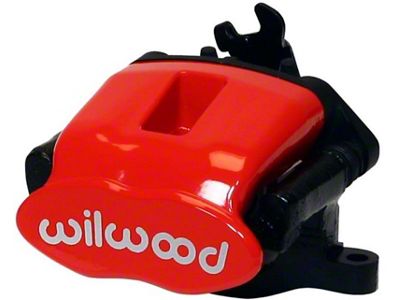 Wilwood Caliper-Combination Parking Brake-Pos 6-L/H-Red 41mm piston .81in Disc - 120-10112-6-RD