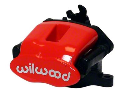 Wilwood Caliper-Combination Parking Brake-R/H-Red 34mm piston .81in Disc - 120-9808-RD