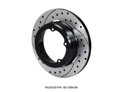 Wilwood Rotor-1.91in Offset-SRP-BLK-Drill-RH 12.19 x .810 - 5 x 5.75in - 160-12890-BK