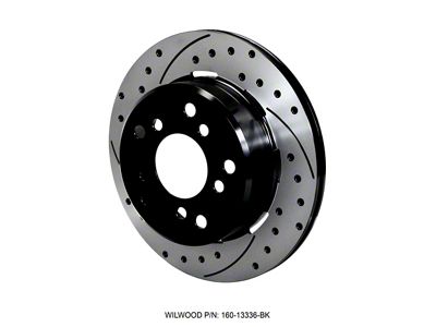 Wilwood Rotor-1.91in Offset-SRP-BLK-Drill-RH 12.19 x .810 - 5 x 5.50 - 160-13336-BK