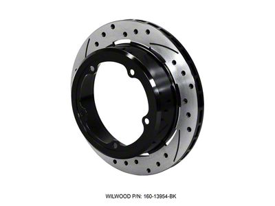 Wilwood Rotor-1.91in Offset-SRP-BLK-Drill-RH 11.00 x .810 - 5 x 5.75in - 160-13954-BK