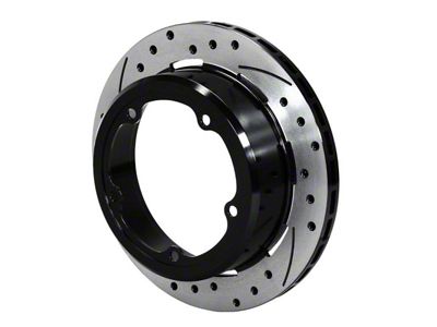 Wilwood Rotor-1.91in Offset-SRP-BLK-Drill-LH 11.00 x .810 - 5 x 5.75in - 160-13955-BK