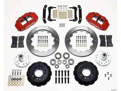 Wilwood Narrow Superlite 6R Front Hub Kit 12.88in Red 79-81 - 140-10492-R