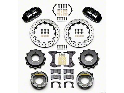Wilwood Narrow Superlite 4R Rear Kit 12.88in Drilled Speedway Eng - 140-11877-D