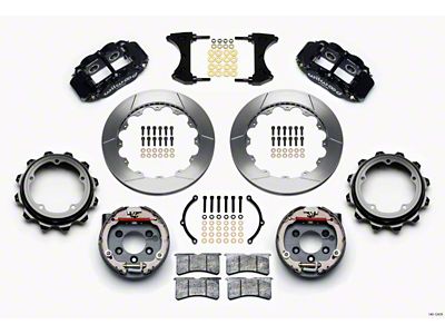 Wilwood Narrow Superlite 4R Rear P-Brk Kit 12.88in Strange Eng - 140-12435