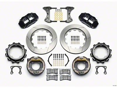 Wilwood Narrow Superlite 4R Rear P-Brk Kit 14.00in Strange Eng - 140-12436