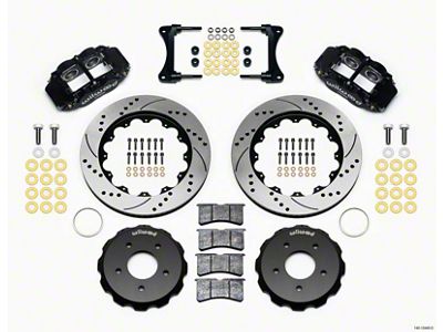 Wilwood Narrow Superlite 4R Front Hat Kit 14.00in Drill 2007-Up - 140-12440-D