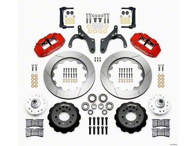 Wilwood Narrow Superlite 6R Front Hub Kit 14.00in Red 59-64 - 140-12465-R