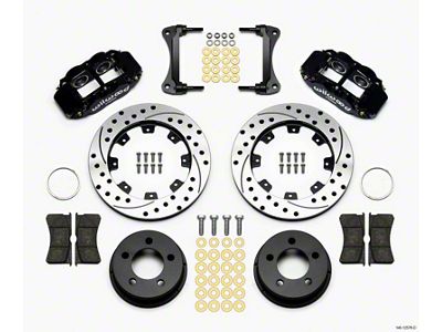 Wilwood Narrow Superlite 4R Front Kit 12.19in Drilled 87-89 Jeep - 140-12576-D