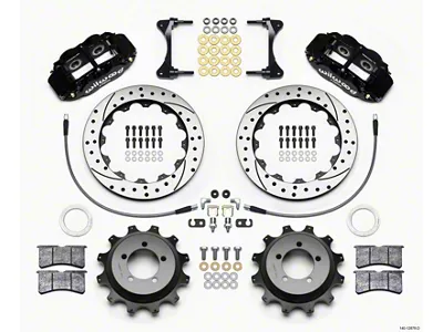 Wilwood Narrow Superlite 4R Rear Kit 12.88in Drilled 99-05 WRX - 140-12878-D