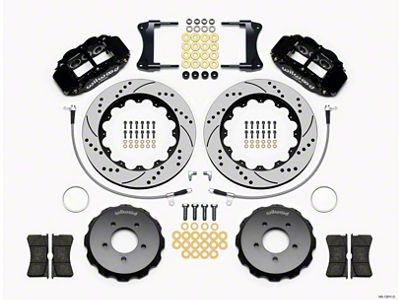 Wilwood Narrow Superlite 6R Front Hat Kit 14.00in Drilled 2005-Up - 140-12911-D