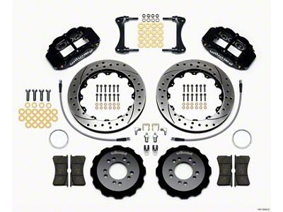 Wilwood Narrow Superlite 6R Front Hat Kit 13.06in Drilled 2008-up - 140-13043-D