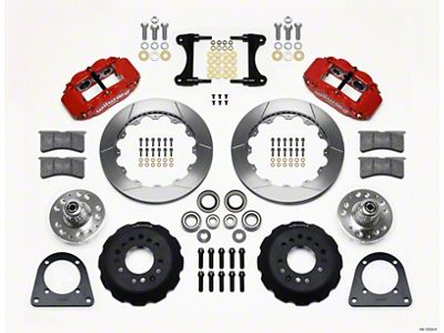 Wilwood Narrow Superlite 6R Front Hub Kit 12.88in Red TCI-IFS - 140-13224-R