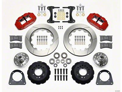 Wilwood Narrow Superlite 6R Front Hub Kit 14.00in Red TCI-IFS - 140-13225-R