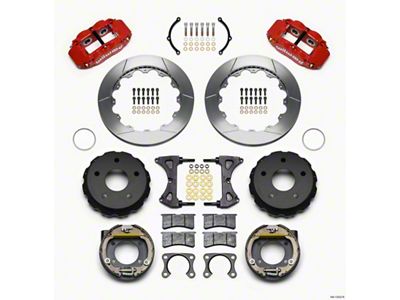 Wilwood Narrow Superlite 4R Rear P-Brk Kit 12.88in Red Big - 140-13323-R