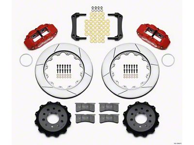 Wilwood Narrow Superlite 4R Rear Kit 14.00in Red Morrison Multilink - 140-13648-R