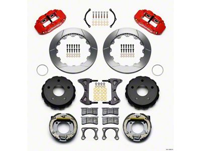 Wilwood Narrow Superlite 4R Rear P-Brk Kit 12.88in Red Big - 140-13665-R