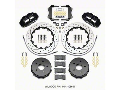 Wilwood Narrow Superlite 4R Rear Kit 14.00in Drilled 2007-up Jeep - 140-14066-D