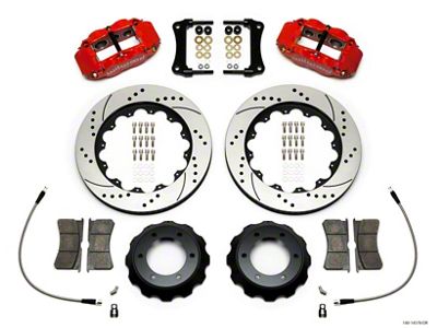 Wilwood Narrow Superlite Red 6R Front Kit 14in Drilled Rotor - 140-14578-DR