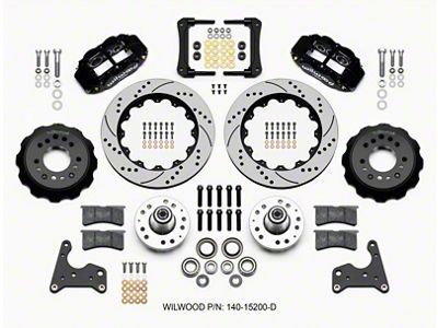 Wilwood Narrow Superlite 6R Front Hub Kit 14.00in Drilled 65-72 - 140-15200-D