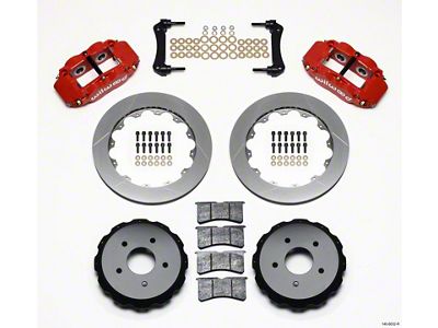 Wilwood Narrow Superlite 4R Rear Kit 12.88in Red 97-04 Corvette - 140-8032-R