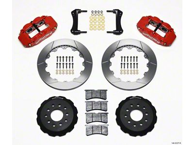 Wilwood Narrow Superlite 6R Front Hat Kit 12.88in Red 88-93 - 140-8337-R
