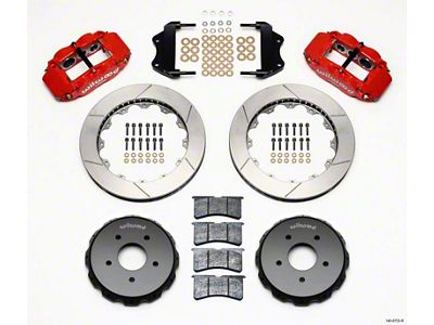 Wilwood Narrow Superlite 6R Front Hat Kit 13.06in Red 2004-2006 - 140-8753-R