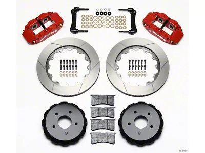 Wilwood Narrow Superlite 4R Rear Kit 14.00in Red 97-04 Corvette - 140-9119-R