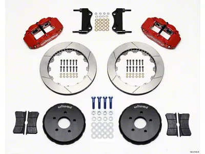 Wilwood Narrow Superlite 6R Front Hat Kit 13.06in Red Nissan - 140-9190-R