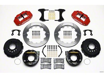 Wilwood Narrow Superlite 4R Rear P-Brk Kit 12.88in Red Small - 140-9216-R