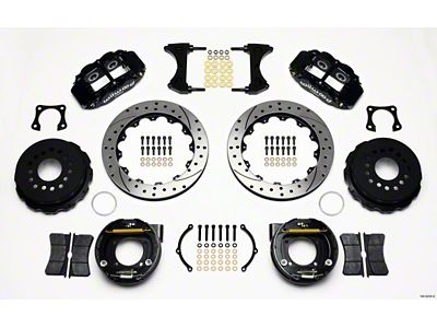 Wilwood Narrow Superlite 4R Rear P-Brk Kit 12.88in Drilled 58-64 - 140-9224-D