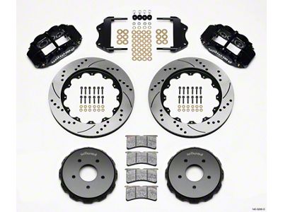 Wilwood Narrow Superlite 6R Front Hat Kit 14.00in Drilled 2004-2006 - 140-9296-D