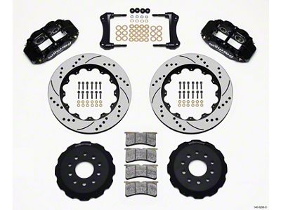 Wilwood Narrow Superlite 6R Front Hat Kit 14.00in Drilled 88-93 - 140-9298-D