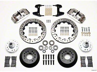 Wilwood Narrow Superlite 6R Front Hub Kit 12.88in Drill Pol - 140-9801-DP