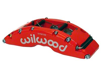 Wilwood Caliper-TC6R-Red 1.75/1.38/1.38in Pistons 1.38in Disc - 120-14317-FSR