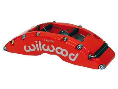 Wilwood Caliper-TC6R-Red 1.88/1.62/1.62in Pistons 1.38in Disc - 120-14319-FSR