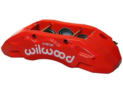 Wilwood Caliper-TX6R- R/H - Red 2.00/1.88/1.88in Pistons 1.50in Disc - 120-13813-RD