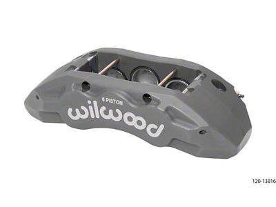 Wilwood Caliper-TX6R- L/H - Clear 2.00/1.88/1.88in Pistons 1.38in Disc - 120-13816