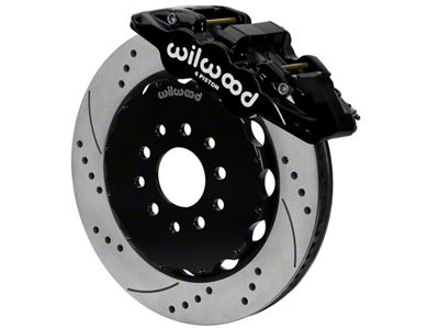 Wilwood AERO6 Front Big Brake Kit 14.00in Drilled Black Rotor - 140-15705-D