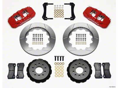 Wilwood AERO6 Front Hat Kit 14.00 Red 2005-2014 Mustang - 140-10830-R