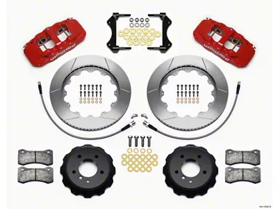 Wilwood AERO6 Front Hat Kit 14.00 Red 2007-2011 BMW E90 - 140-13582-R