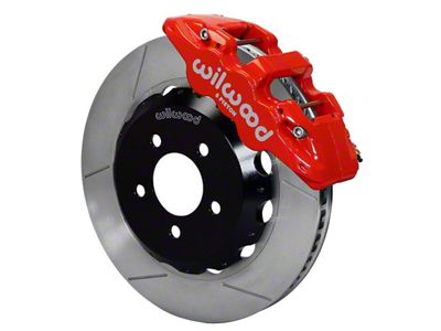 Wilwood AERO6 Front Hat Kit 14.00 Red 2016-Up Camaro w/Lines - 140-14288-R