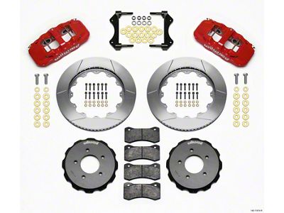 Wilwood AERO6 Front Hat Kit 14.00 Red 99-06 BMW E46 - 140-11974-R