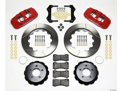 Wilwood AERO6 Front Hat Kit 14.25 Red 2006-10 Magnum/Challngr/Chrgr/300C - 140-11764-R
