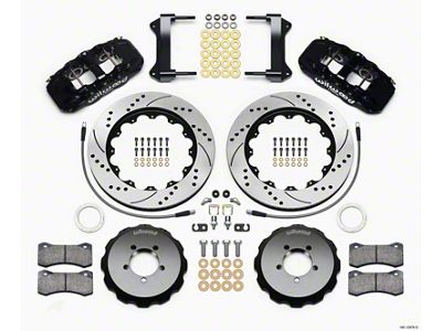 Wilwood AERO6 Front Hat Kit 14.00 Drilled 1999-2012 Subaru WRX - 140-12876-D