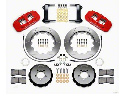 Wilwood AERO6 Front Hat Kit 14.00 Red 1999-2012 Subaru WRX - 140-12876-R